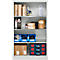Schäfer Shop Select Regalschrank MS, 4 OH, B 950 x T 400 x H 1584 mm, Stahlblech, Lichtgrau