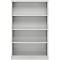 Schäfer Shop Select Regalschrank MS, 4 OH, B 950 x T 400 x H 1584 mm, Stahlblech, weißaluminium