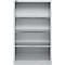 Schäfer Shop Select Regalschrank MS, 4 OH, B 950 x T 400 x H 1584 mm, Stahlblech, Weißaluminium