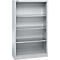 Schäfer Shop Select Regalschrank MS, 4 OH, B 950 x T 400 x H 1584 mm, Stahlblech, Weißaluminium