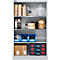 Schäfer Shop Select Regalschrank MS, 4 OH, B 950 x T 400 x H 1584 mm, Stahlblech, Weißaluminium