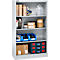 Schäfer Shop Select Regalschrank MS, 4 OH, B 950 x T 400 x H 1584 mm, Stahlblech, Weißaluminium