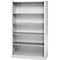 Schäfer Shop Select Regalschrank MS, 5 OH, B 1200 x T 500 x H 1935 mm, Stahlblech, Weissaluminium