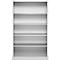 Schäfer Shop Select Regalschrank MS, 5 OH, B 1200 x T 500 x H 1935 mm, Stahlblech, Weissaluminium