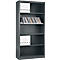 Schäfer Shop Select Regalschrank MS, 5 OH, B 800 x T 400 x H 1935 mm, Stahlblech, Basaltgrau
