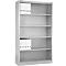 Schäfer Shop Select Regalschrank MS, 5 OH, B 950 x T 400 x H 1935 mm, Stahlblech, Verkehrsweiß