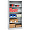 Schäfer Shop Select Regalschrank MS, 5 OH, B 950 x T 500 x H 1935 mm, Stahlblech, Weissaluminium