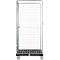 Schäfer Shop Select rolcontainer ADB BASICline, 3-zijdig, zonder tussenlegbord, tot 500 kg, zwenk- en bokwielen, L 724 x B 815 x H 1800 mm, staal &amp; gerecycled HDPE