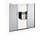 Schäfer Shop Select Roldeurkasten, 3 ordnerhoogten, B 1200 mm, wit/aluminum zilver