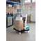 Schäfer Shop Select Rollbox ADB BASICline, 3 côtés, sans étagère intermédiaire, jusqu'à 500 kg, roues pivotantes &amp; fixes, L 724 x l 815 x H 1800 mm, acier &amp; PEHD recyclé