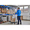 Schäfer Shop Select Rollbox ADB BASICline, 4 côtés, avec porte, sans étagère intermédiaire, jusqu'à 500 kg, roues pivotantes &amp; fixes, L 724 x l 815 x H 1800 mm, acier &amp; PEHD recyclé
