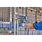 Schäfer Shop Select Rollbox ADB BASICline, 5 faces, avec porte &amp; 1 étagère fixe, jusqu'à 500 kg, roues pivotantes &amp; fixes, L 724 x l 815 x H 1810 mm, acier &amp; PEHD recyclé