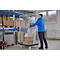 Schäfer Shop Select Rollbox ADB BASICline, 5 faces, avec porte, sans étagère intermédiaire, jusqu'à 500 kg, roues pivotantes &amp; fixes, L 724 x l 815 x H 1810 mm, acier &amp; PEHD recyclé