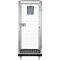 Schäfer Shop Select Rollbox ADB BASICline, 5 faces, avec porte, sans étagère intermédiaire, jusqu'à 500 kg, roues pivotantes &amp; fixes, L 724 x l 815 x H 1810 mm, acier &amp; PEHD recyclé