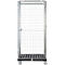 Schäfer Shop Select Rollbox ADB BASICline, 5 faces, avec porte, sans étagère intermédiaire, jusqu'à 500 kg, roues pivotantes &amp; fixes, L 724 x l 815 x H 1810 mm, acier &amp; PEHD recyclé