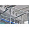 Schäfer Shop Select Rollbox ADB BASICline, 5-seitig, mit Tür, ohne Zwischenboden, bis 500 kg, Lenk- & Bockrollen, L 724 x B 815 x H 1810 mm, Stahl & Recycling-HDPE