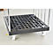 Schäfer Shop Select Rollbox BASICline, 2 côtés, jusqu'à 500 kg, roues pivotantes &amp; fixes, L 724 x l 815 x H 1530 mm, acier &amp; Recyling-HDPE