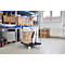 Schäfer Shop Select Rollbox BASICline, 3 côtés, sans porte, jusqu'à 500 kg, roues pivotantes &amp; fixes, L 724 x l 827 x H 1530 mm, acier &amp; PEHD recyclé