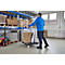 Schäfer Shop Select Rollbox BASICline, 3 côtés, sans porte, jusqu'à 500 kg, roues pivotantes &amp; fixes, L 724 x l 827 x H 1530 mm, acier &amp; PEHD recyclé