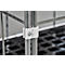 Schäfer Shop Select Rollbox BASICline, 3 côtés, sans porte, jusqu'à 500 kg, roues pivotantes &amp; fixes, L 724 x l 827 x H 1530 mm, acier &amp; PEHD recyclé