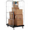Schäfer Shop Select Rollbox BASICline, 3 côtés, sans porte, jusqu'à 500 kg, roues pivotantes &amp; fixes, L 724 x l 827 x H 1530 mm, acier &amp; PEHD recyclé
