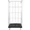 Schäfer Shop Select Rollbox BASICline, 3 côtés, sans porte, jusqu'à 500 kg, roues pivotantes &amp; fixes, L 724 x l 827 x H 1530 mm, acier &amp; PEHD recyclé