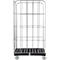 Schäfer Shop Select Rollbox BASICline, 3 côtés, sans porte, jusqu'à 500 kg, roues pivotantes &amp; fixes, L 724 x l 827 x H 1530 mm, acier &amp; PEHD recyclé