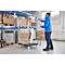 Schäfer Shop Select Rollbox BASICline, 4 côtés, avec porte avant en 1 partie, jusqu'à 500 kg, roues pivotantes &amp; fixes, L 724 x l 845 x H 1530 mm, acier &amp; PEHD recyclé