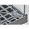 Schäfer Shop Select Rollbox BASICline, 4 côtés, avec porte avant en 2 parties, jusqu'à 500 kg, roues pivotantes &amp; fixes, L 724 x l 845 x H 1530 mm, acier &amp; PEHD recyclé