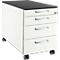 Schäfer Shop Select Rollcontainer 1233, 4 Schübe, Griff rund, weiss/graphit 