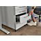 Schäfer Shop Select Rollcontainer 1233, mit Griff eckig, weißalu/weiß