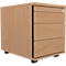 Schäfer Shop Select Rollcontainer 1233, Utensilienauszug + Schubladen, abschließbar, Spanplatte, B 428 x T 600 x H 540 mm, Buche