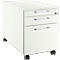 Schäfer Shop Select Rollcontainer 126, 3 Schübe, Griff eckig, weiß/weiß 