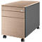 Schäfer Shop Select Rollcontainer 126, mit Griffnut, B 435 x T 765 x H 577 mm, anthrazit/Eiche-Dekor