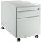 Schäfer Shop Select Rollcontainer 126, mit Griffnut, B 435 x T 765 x H 577 mm, lichtgrau/lichtgrau/lichtgrau