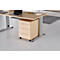 Schäfer Shop Select Rollcontainer LOGIN, 3 Schubladen, 1 Utensilienauszug, Zentralverriegelung, B 432 x T 580 x H 595 mm, Ahorn Dekor 