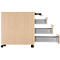 Schäfer Shop Select Rollcontainer LOGIN, 3 Schubladen, 1 Utensilienauszug, Zentralverriegelung, B 432 x T 580 x H 595 mm, Ahorn Dekor 