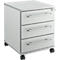 Schäfer Shop Select Rollcontainer Moxxo IQ 333, 3 Schübe, B 410 x T 495 x H 510 mm, abschließbar, lichtgrau