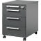 Schäfer Shop Select Rollcontainer SET UP, abschließbar, B 432 x T 580 x H 595 mm, graphit/graphit 