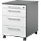 Schäfer Shop Select Rollcontainer SET UP, abschließbar, B 432 x T 580 x H 595 mm, graphit/weiß 