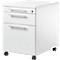 Schäfer Shop Select Rollcontainer SET UP mit HR, abschließbar, B 432 x T 580 x H 595 mm, weiß/weiß 