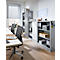 Schäfer Shop Select Rollladenschrank MS iCONOMY, Stahl, 3 Ordnerhöhen, B 1200 x T 400 x H 1215 mm, weißaluminium RAL 9006