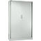 Schäfer Shop Select Rollladenschrank MS iCONOMY, Stahl, 5 Ordnerhöhen, B 1200 x T 400 x H 1935 mm, lichtgrau RAL 7035