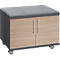 Schäfer Shop Select Rollschrank, mit Sitzfunktion, B 800 x T 450 x H 590 mm, Eiche-Dekor