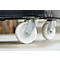 Schäfer Shop Select Rouleau de transport BASICline, jusqu'à 500 kg, barre de poussée rabattable, L 815 x l 724 x H 192 mm, PEHD recyclé, noir