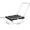 Schäfer Shop Select Rouleau de transport BASICline, jusqu'à 500 kg, barre de poussée rabattable, L 815 x l 724 x H 192 mm, PEHD recyclé, noir