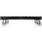 Schäfer Shop Select Rouleau de transport BASICline, jusqu'à 500 kg, sans barre de poussée, L 815 x l 724 x H 192 mm, PEHD recyclé, noir