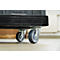 Schäfer Shop Select Roulettes de transport BASICline, plastique recyclé, 2 roulettes pivotantes et 2 fixes en TPE, surface de chargement L 610 x l 814 mm, jusqu'à 300 kg