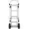 Schäfer Shop Select Sackkarre, 2-in-1, Tragkraft 250 kg, klappbar, Bock- und Lenkrollen, Aluminium/Kunststoff, schwarz-silber