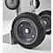 Schäfer Shop Select Sackkarre, 2-in-1, Tragkraft 250 kg, klappbar, Bock- und Lenkrollen, Aluminium/Kunststoff, schwarz-silber